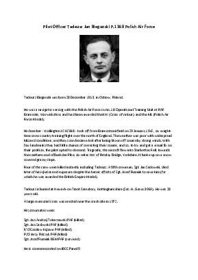 A preview of a PDF biography for Bieganski, Tadeusz Jan
